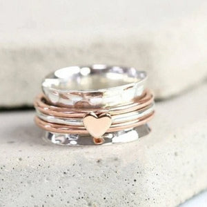 🔥 Last Day Promotion 75% OFF 🎁 Self Love Spinner Heart Ring 💖