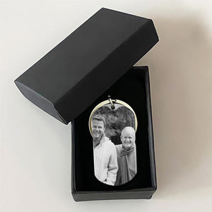Personalized Photo Stainless Steel Keychain