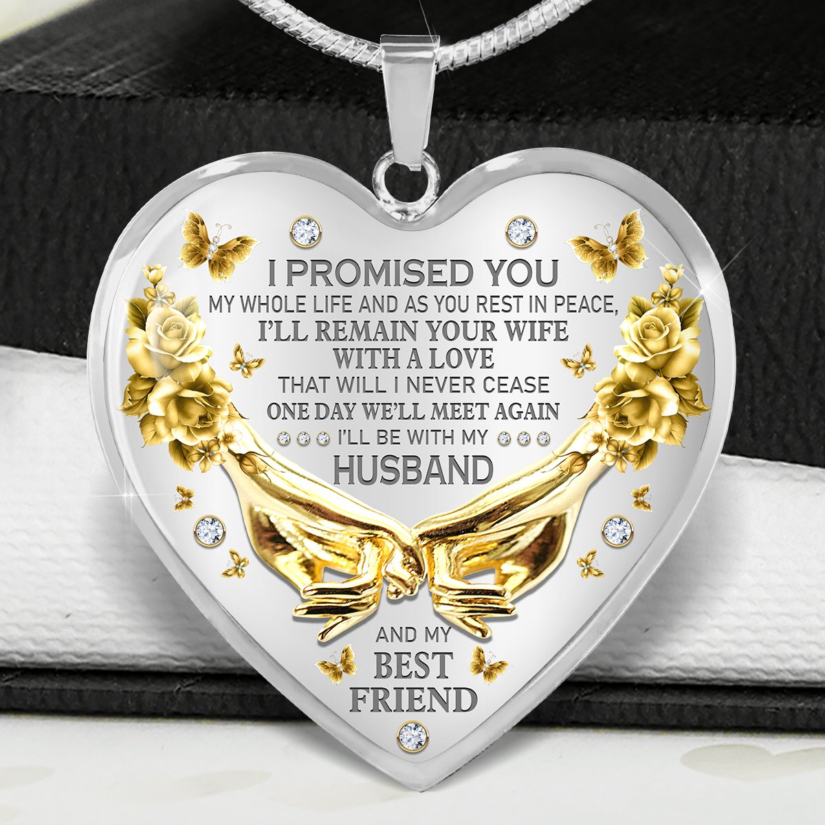 I'll Be My Husband And My Best Friend Heart Necklace